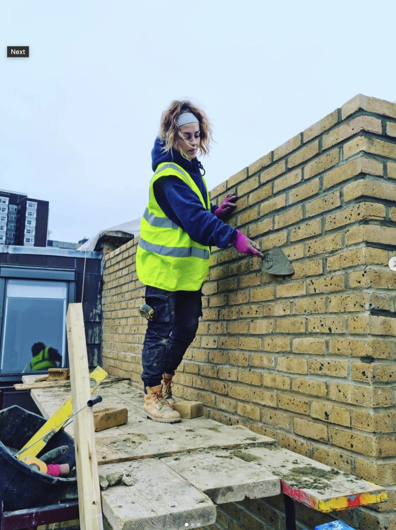 Lamabuild team installing sliding glass panels